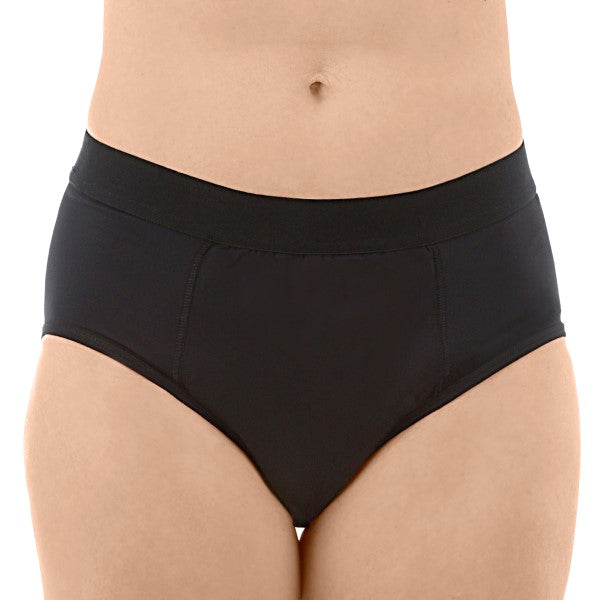 Worry Proof Moderate Absorbency Brief, Period and Bladder Protection  Underwear 