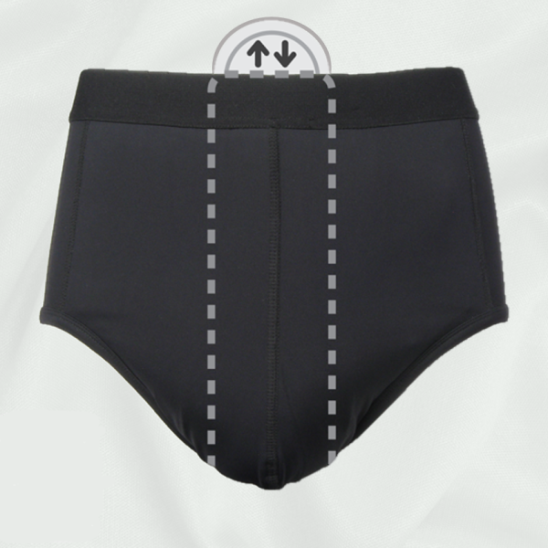 Poise Washable Underwear Black 10-12 [Bulk Buy 6 Units]