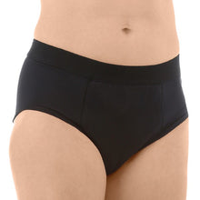 Load image into Gallery viewer, product image - right side view of zorbies women&#39;s washable moderate absorbent incontinence panties
