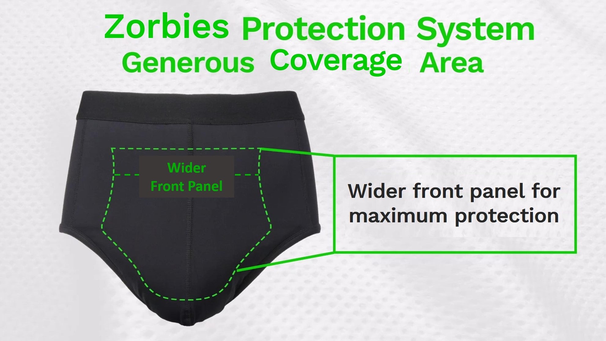 Zorbies Men's Incontinence Underwear Washable Reusable Leak Proof